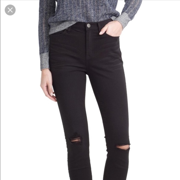 j crew lookout high rise skinny black